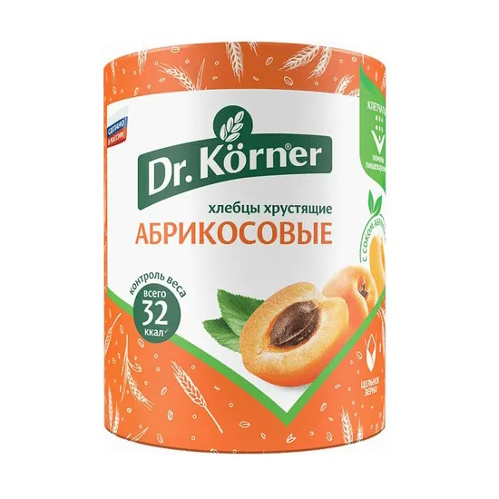Хлебцы Dr. Korner Злаковый коктейль Абрикос 90г