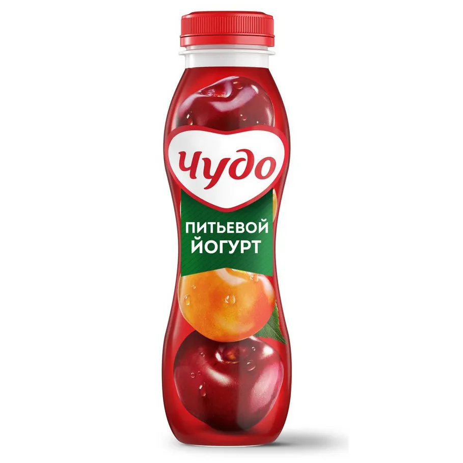 Йогурт Чудо питьевой 1.9%  Вишня-Черешня 260г