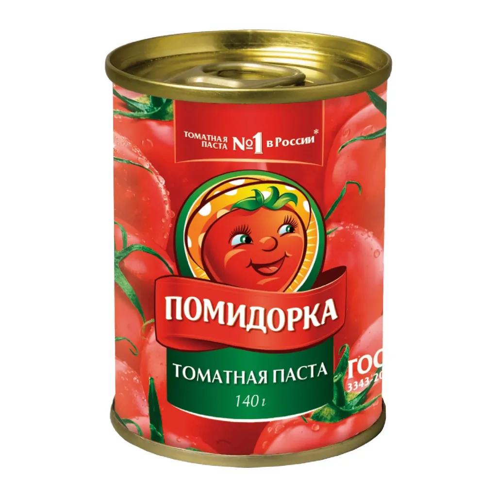 Томатная паста Помидорка ж/б ключ 140г