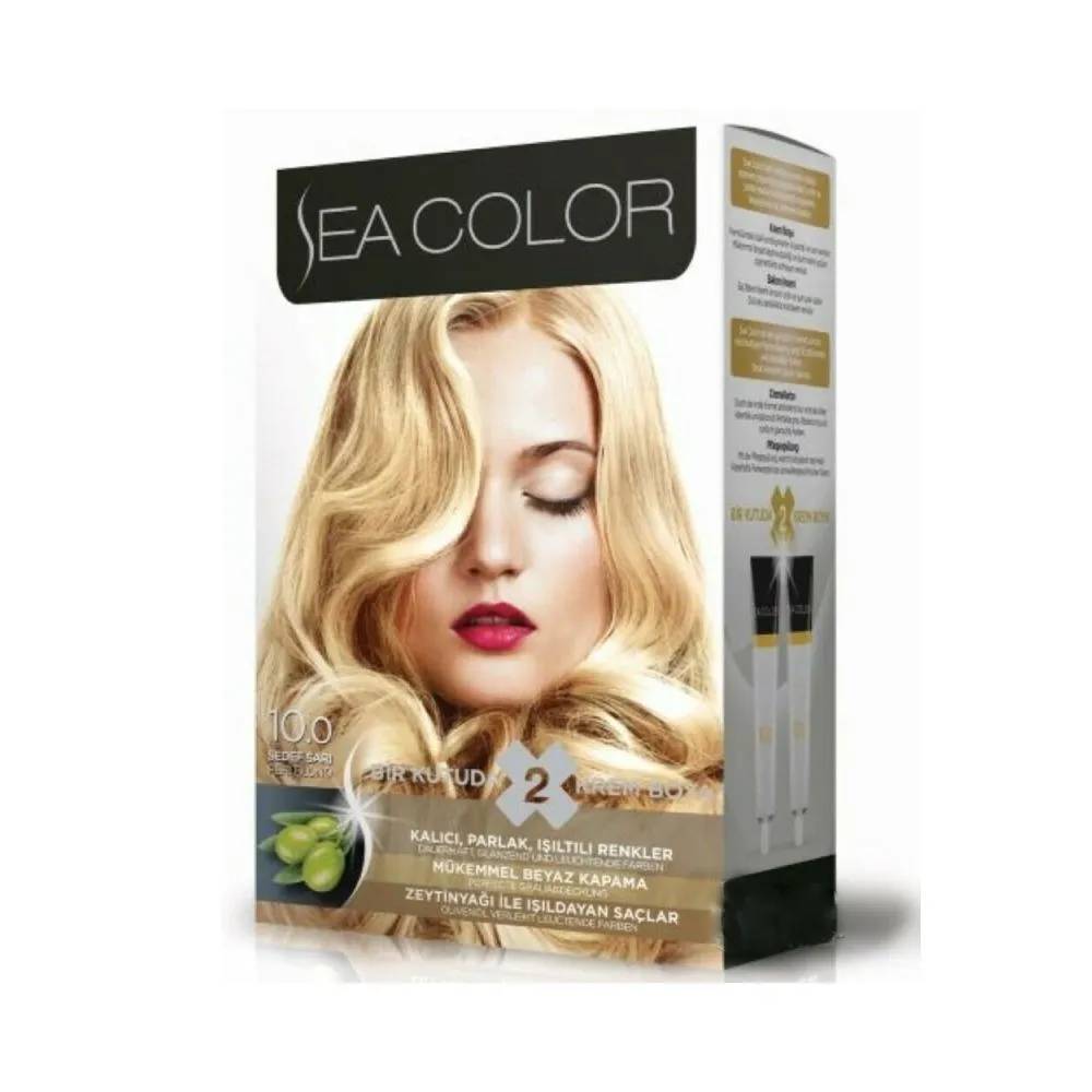 Краска для волос Sea Color Hair Dve Kit 10 Светлый Блонд