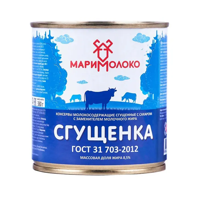 Сгущенное молоко МариМолоко ж/б 380г