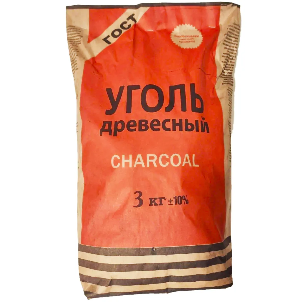 Уголь древесный 3кг