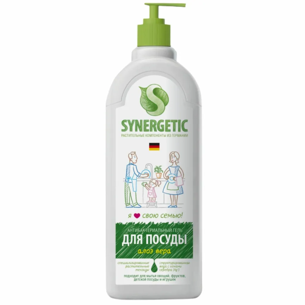 Средство Синергетик для мытья посуды Алоэ 1000мл