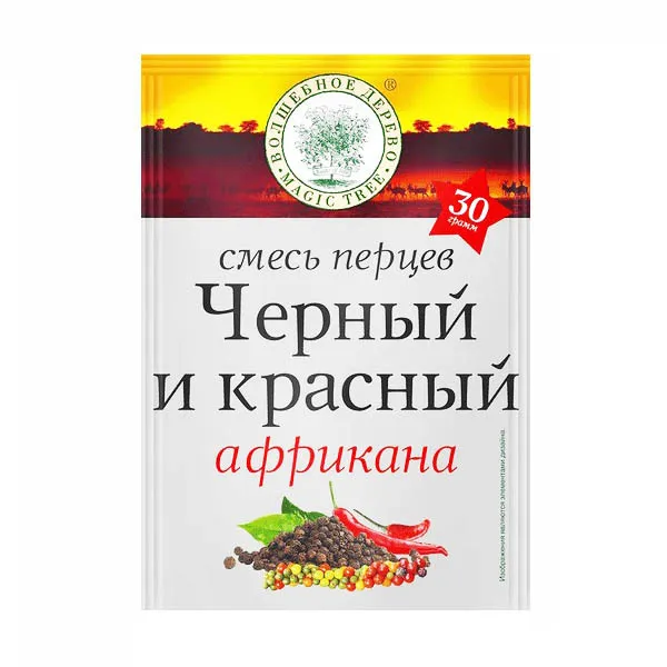 Приправа Волшебное дерево Перец черный + перец красный 30г