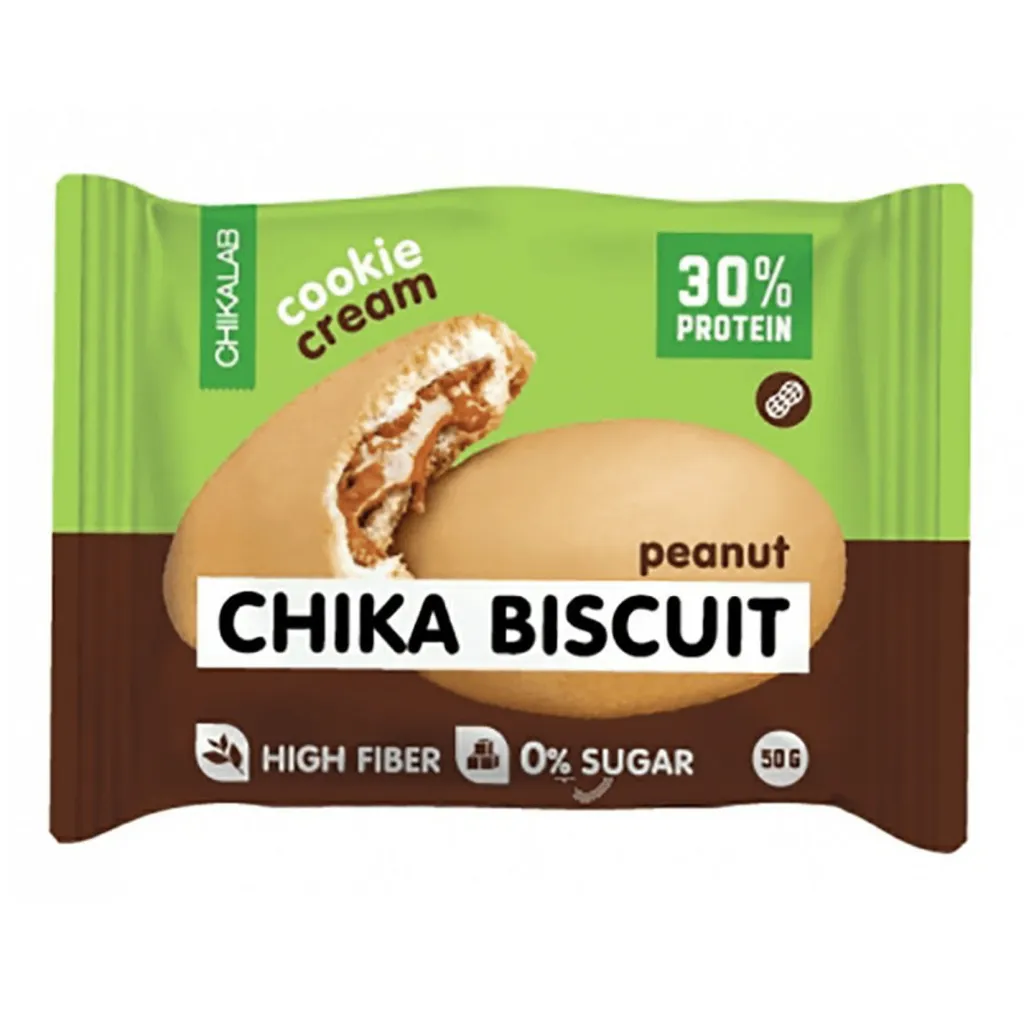 Печенье Chikalab Бисквит Арахисовый 50г