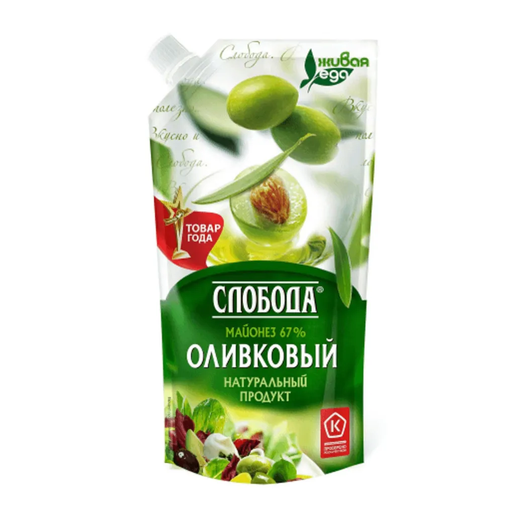 Майонез Слобода оливковый 67% 200мл