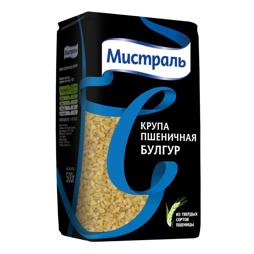Крупа Мистраль пшеничная Булгур 500г