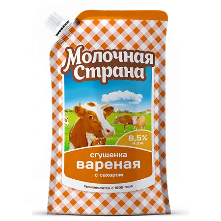 Сгущенка Вареная Молочная страна д/п 270г