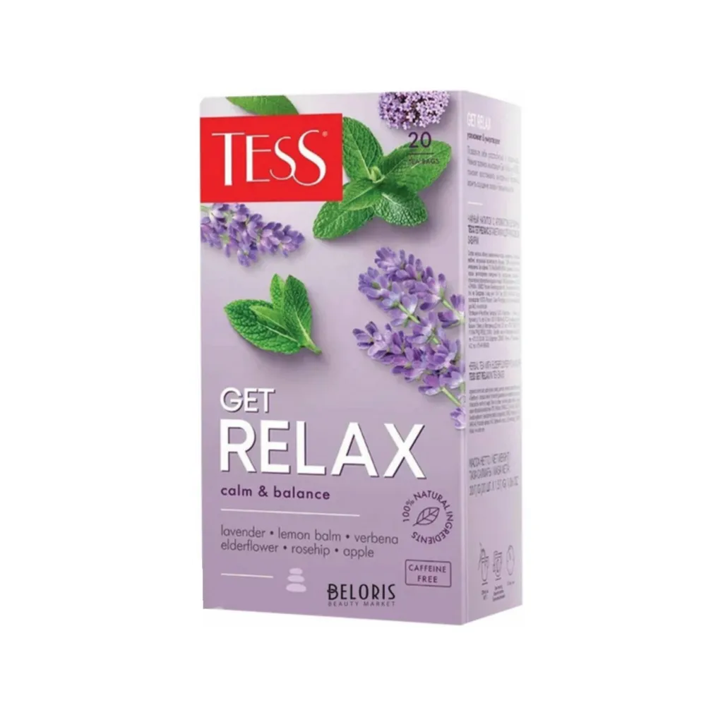 Чай зеленый Tess  Get Relax, 20 пак.