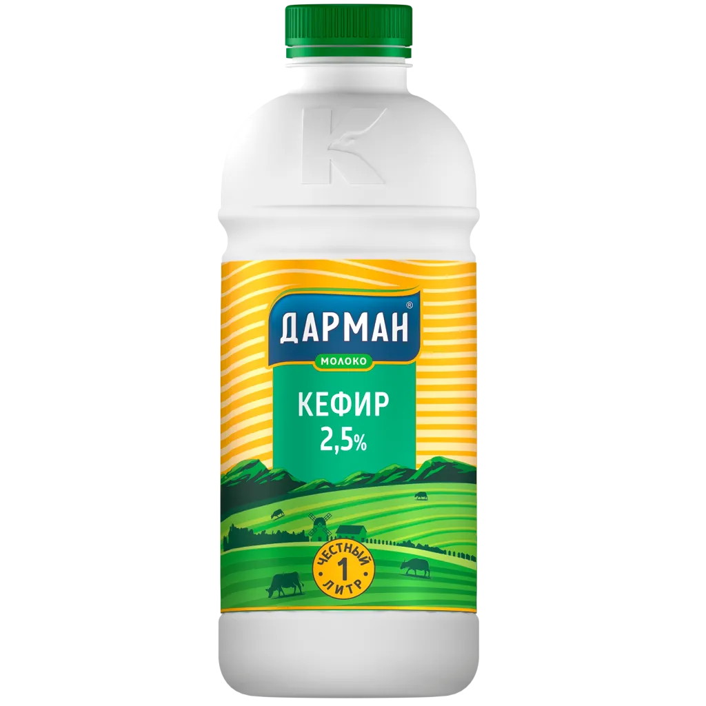 Кефир Дарман 2.5% п/бут 1000мл