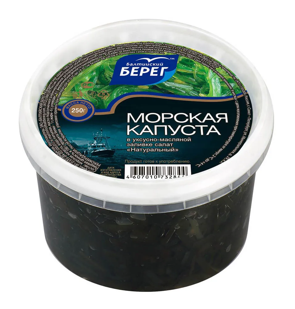 Морская капуста Балтийский Берег натуральный 250г