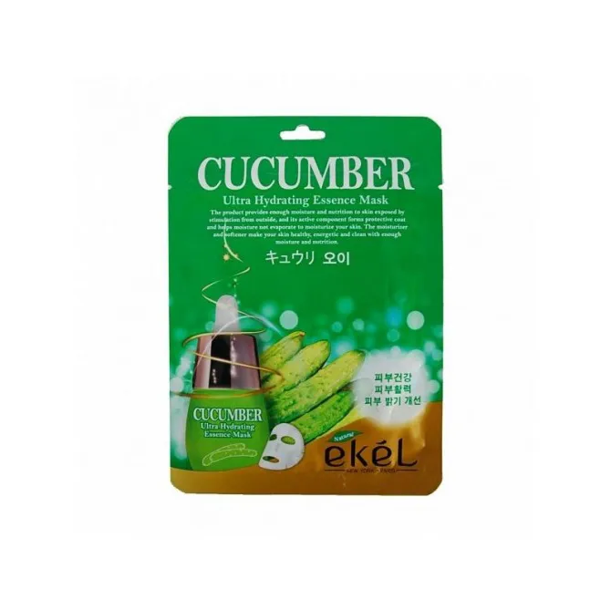 Маска Ekel Ультраувлажняющая с экстр огурца Корея