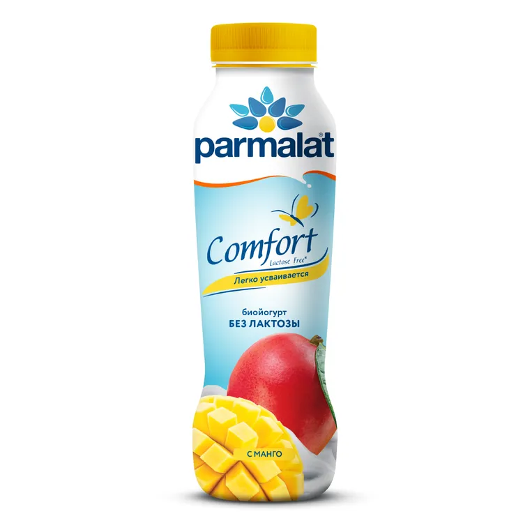 Йогурт Parmalat безлактозный Манго 290г