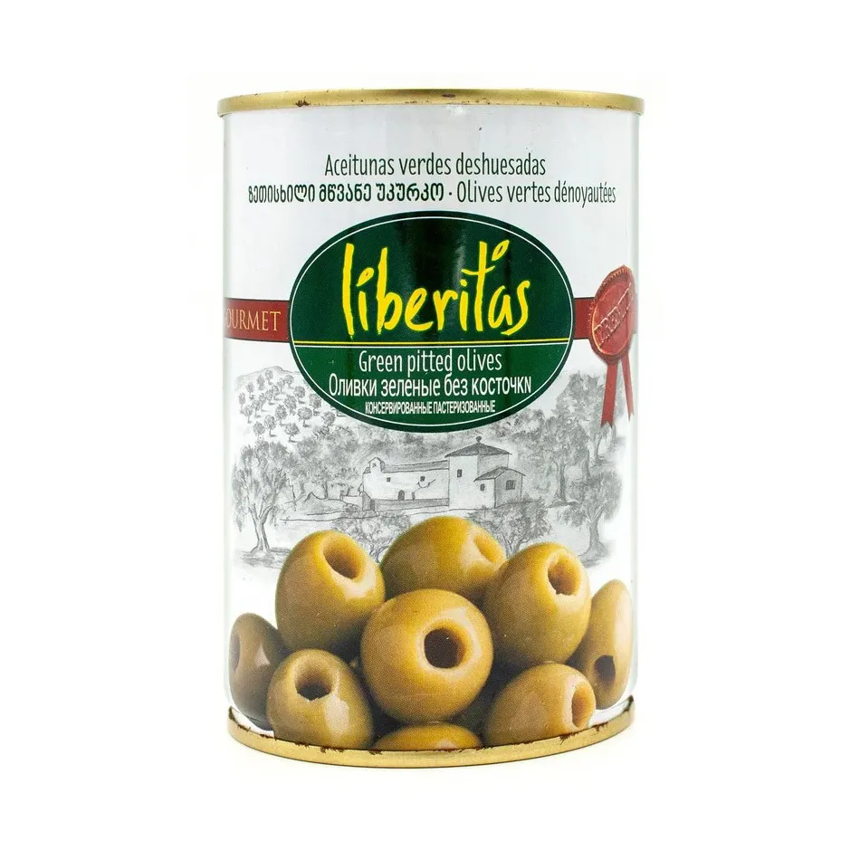 Оливки Liberitas зеленые б/к ж/б 425мл