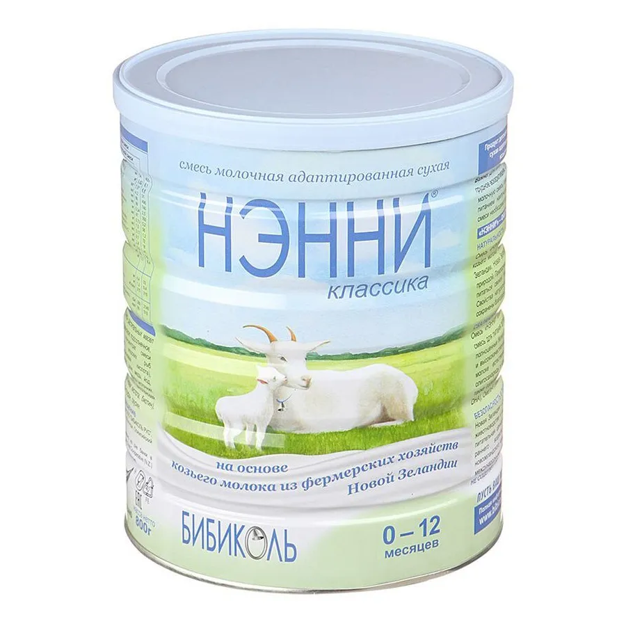 Смесь Нэнни Классика молочная 0-12 мес 800г