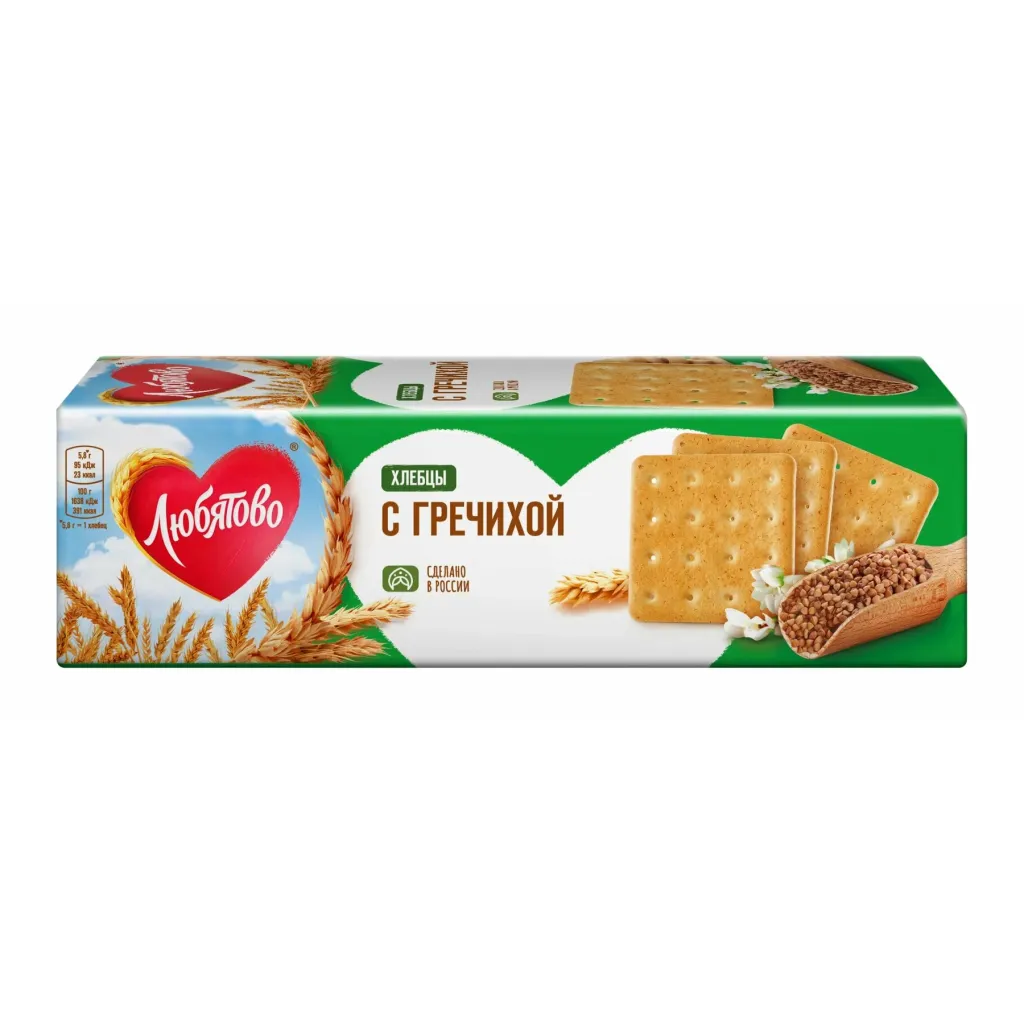 Хлебцы Любятово с гречихой 185г