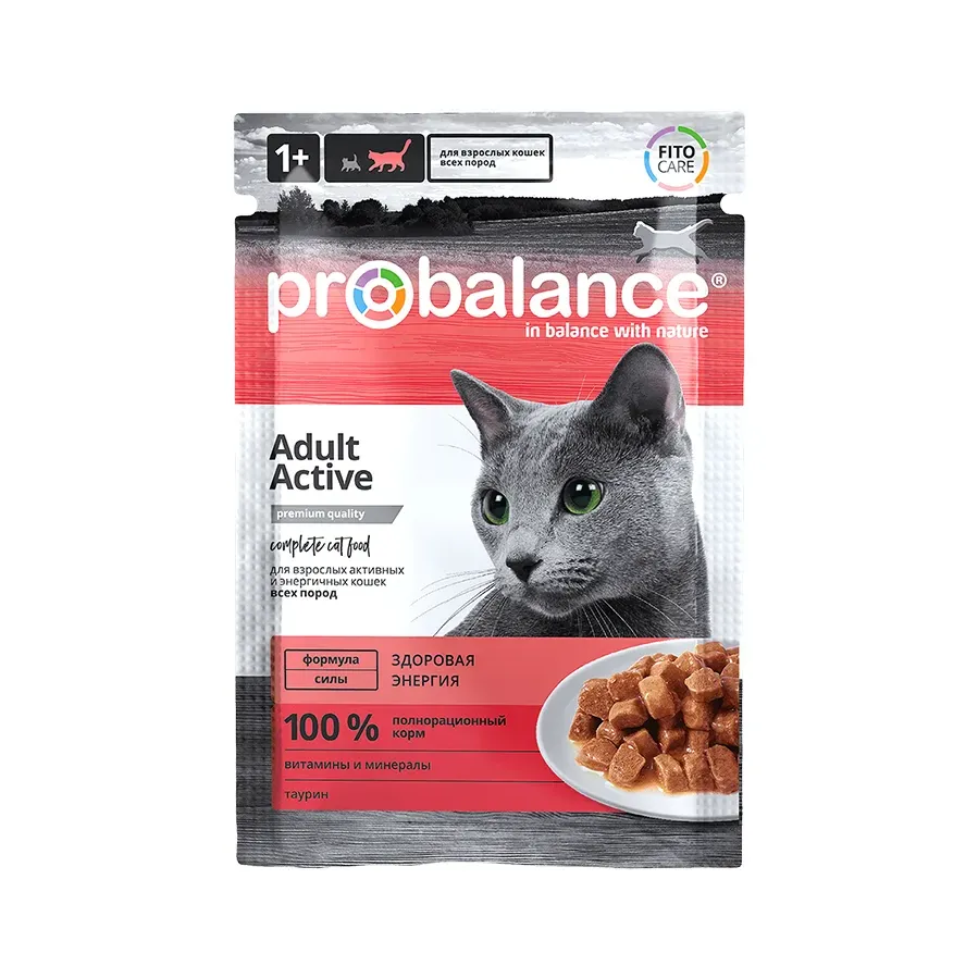 Корм ProBalance Active для активных кошек 85 г