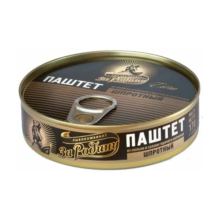 Паштет За Родину шпрот из кильки и салаки 170г