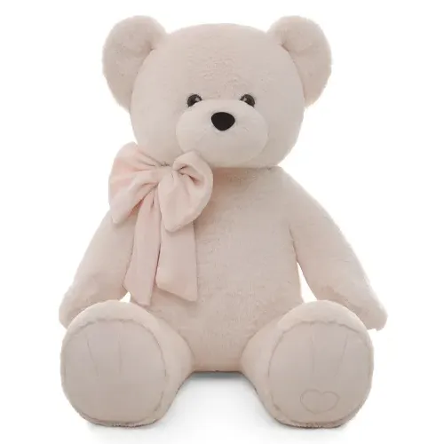 Игрушка мягкая Медведь Барт 38см сидя персиковый (МБ/38/124-1)