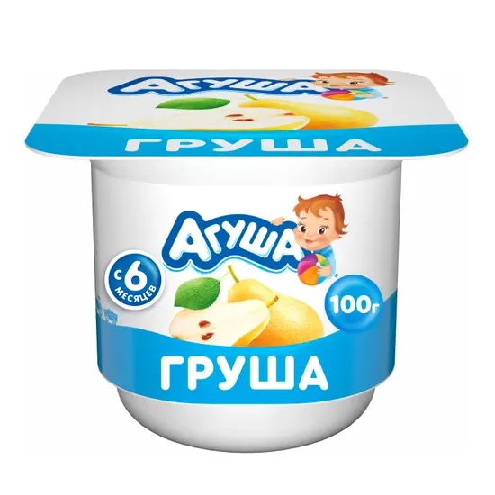 Творог Агуша 3.9% груша 100г