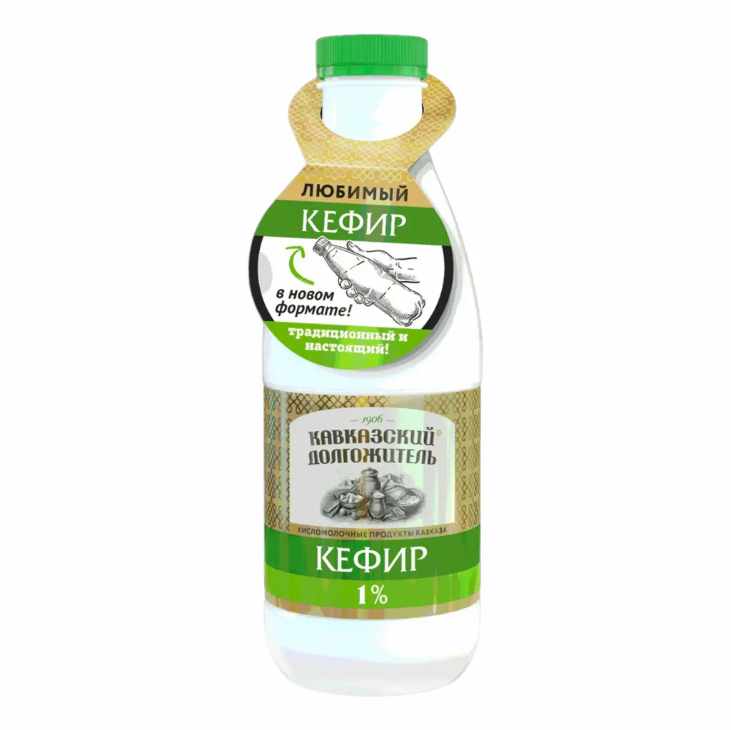 Кефир Кавказский долгожитель 1% 400г