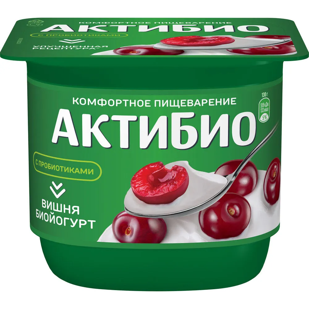 Йогурт Актибио Вишня 130г