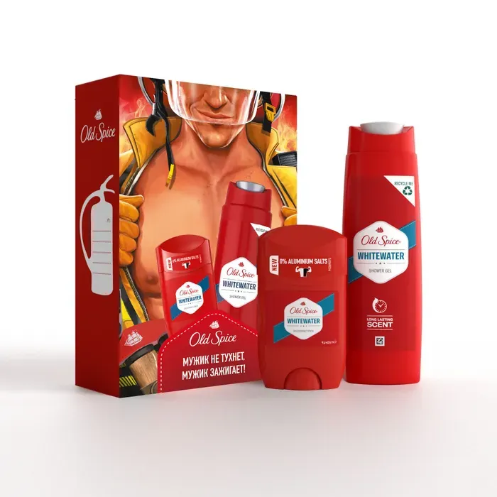 Набор Old Spice  Whitewater дезодорант стик + Гель для душа