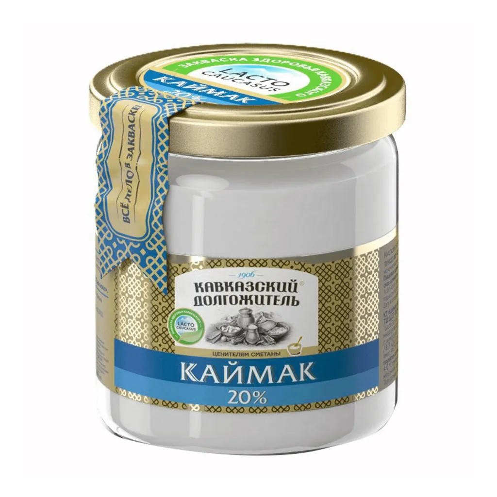 Каймак Кавказский долгожитель 20% ст/б 400г