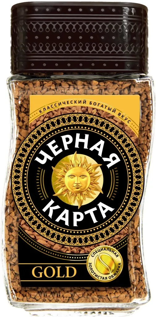 Кофе Черная Карта Голд ст/б 95г