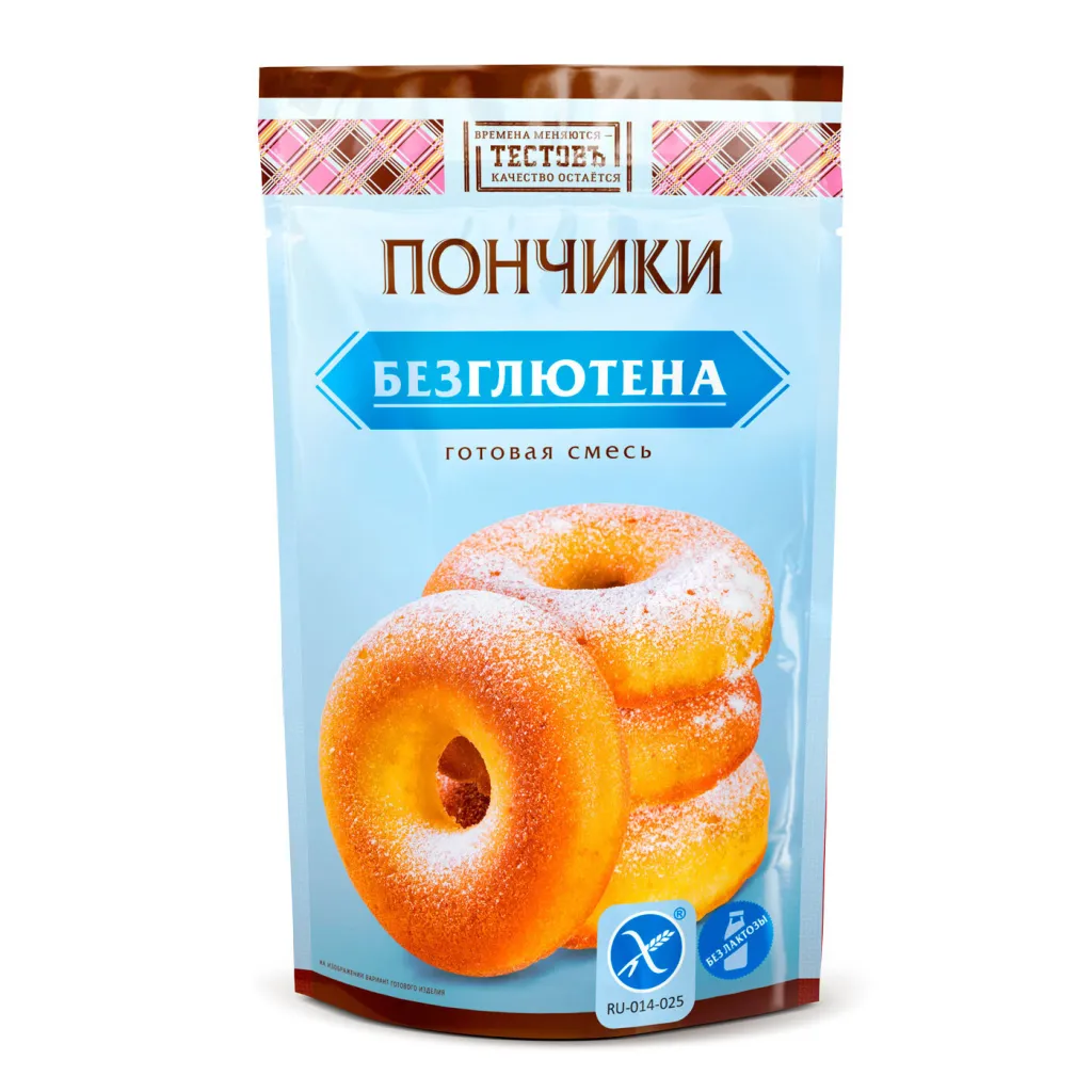 Пончики Тестовъ без глютена Сухие смеси 250г
