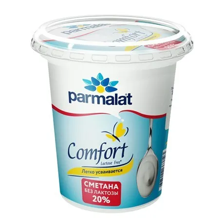 Сметана Parmalat безлактозная 20% 300г