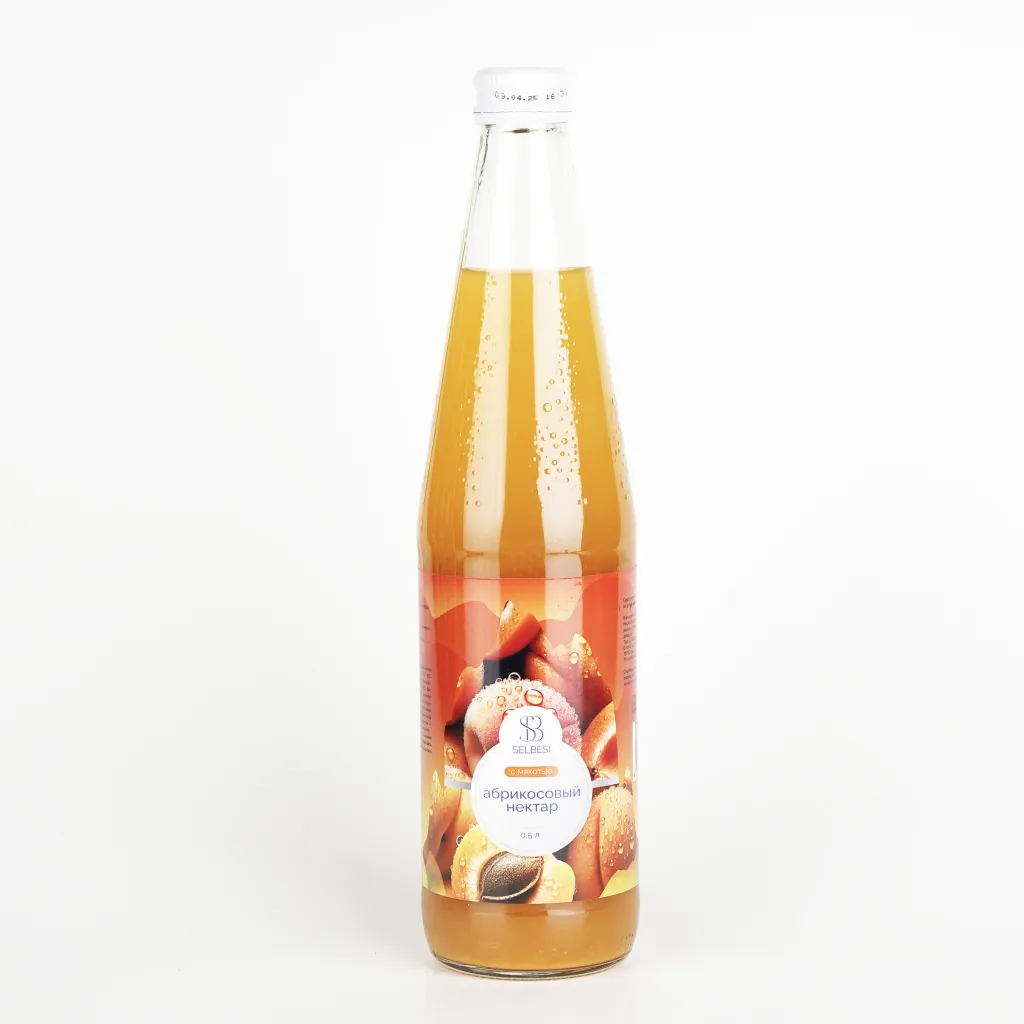 Нектар Сильбеси абрикосовый с мякотью ст/б 0,5л