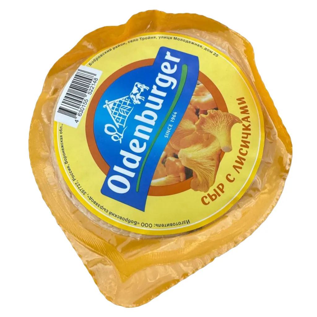Сыр с лисичками 45% Ольденбургер 350г