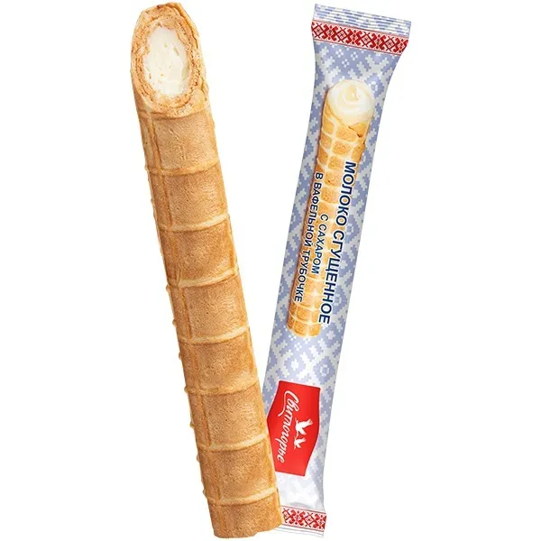 Сгущенное молоко Свитлогорье в вафельной трубочке молочная 65г