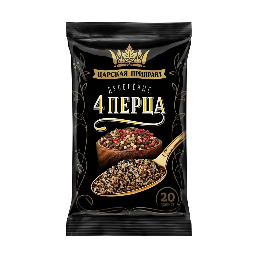 Смесь перцев Царская приправа 4 перца дробленые 20г