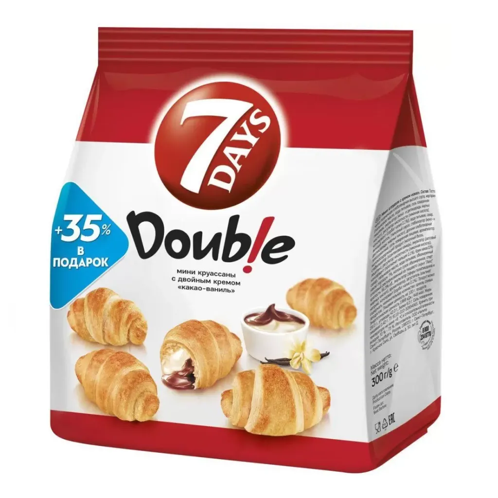Круассаны мини 7Days Какао Ваниль 300г