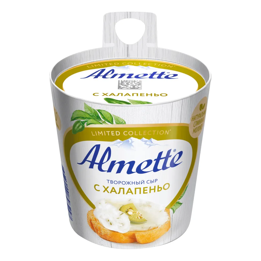 Сыр творожный Almette с халапеньо 150г