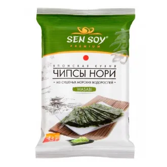 Чипсы Sen Soy Васаби Нори премиум из морс. водорос пакет 4.5г