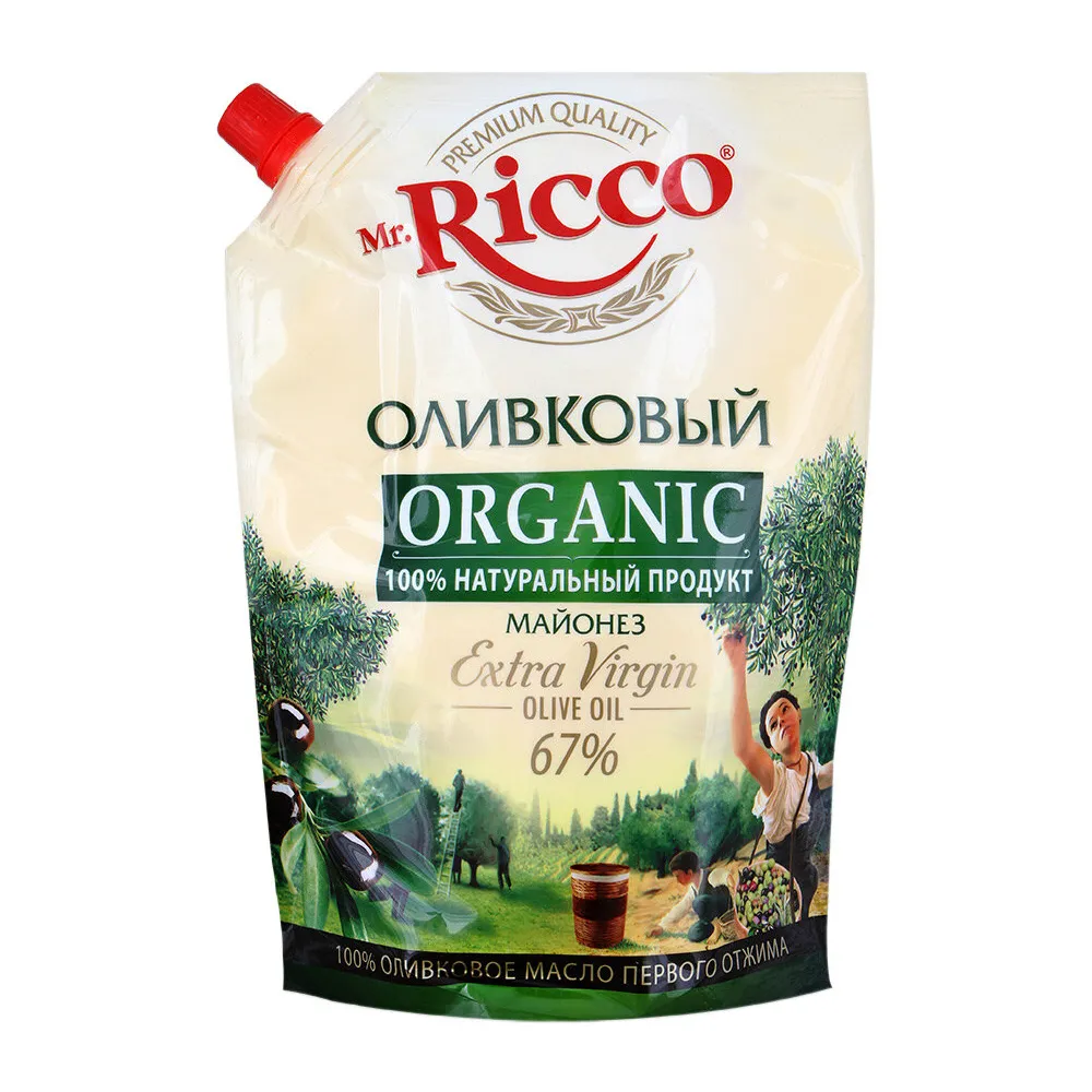 Майонез Mr. Ricco Organic Оливковый 67% 750мл