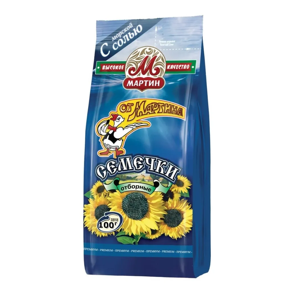 Семечки от Мартина отборные с солью 100г