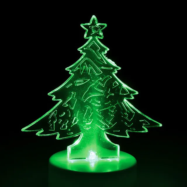 Свеча светодиодная 6*8см Елочка зеленое свечение Vegas 60