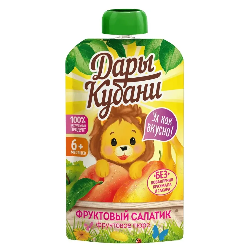 Пюре Дары Кубани Салатик из фруктов 90г