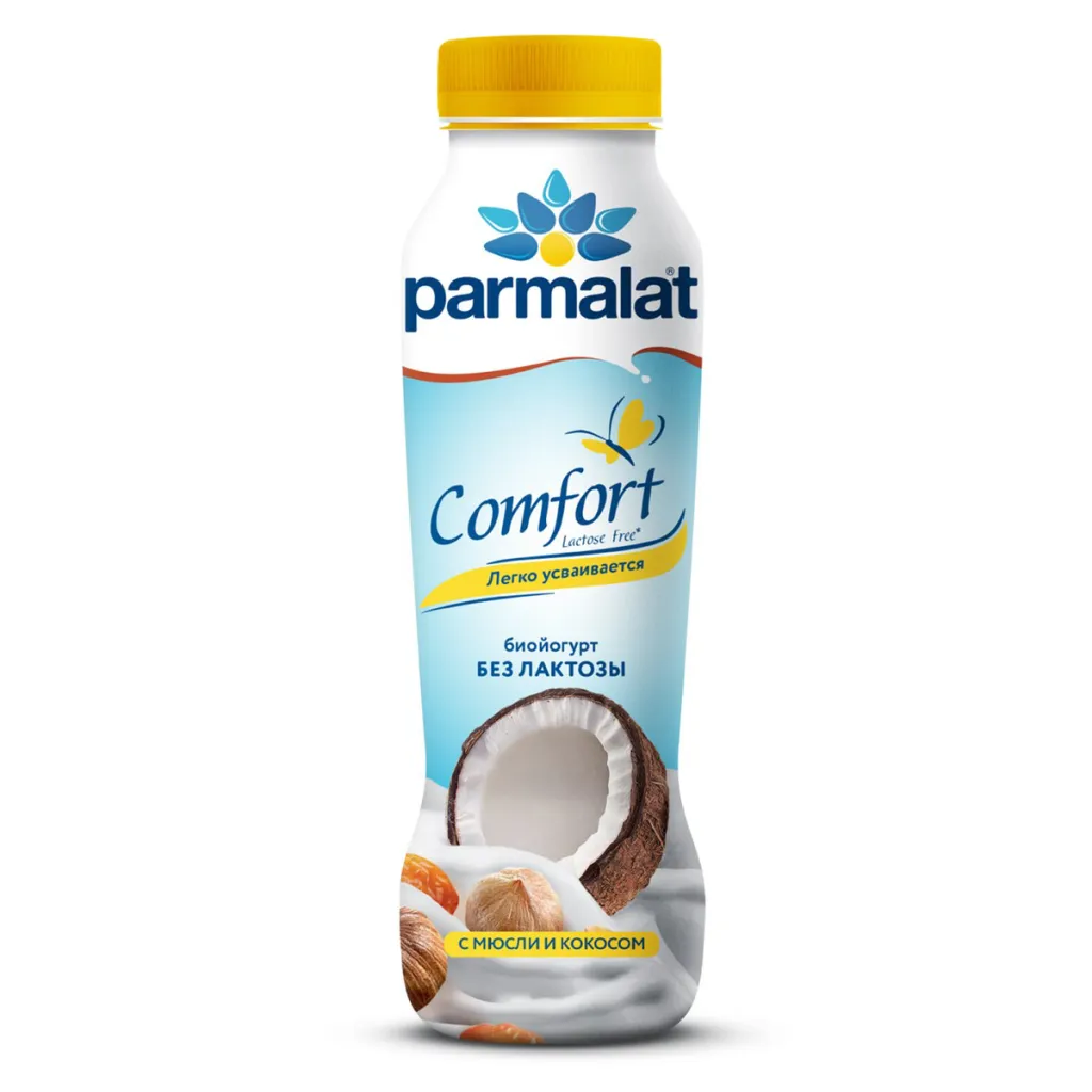 Йогурт Parmalat безлактозный Мюсли кокос 290г