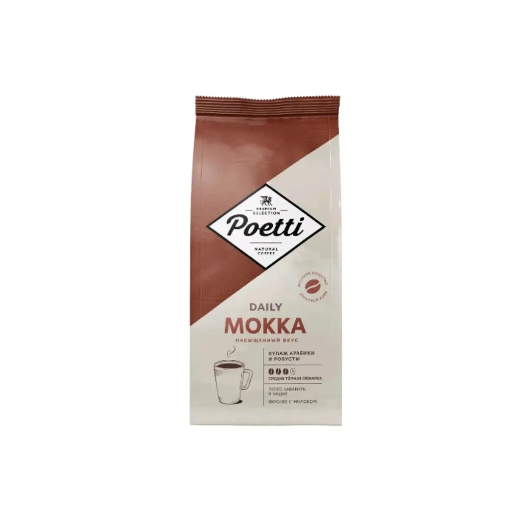 Кофе в зернах Poetti Mokka, 1000 г