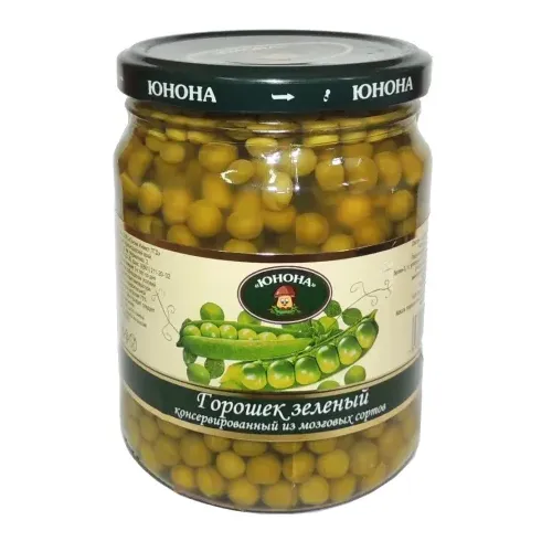 Горошек Юнона зеленый (молодой) 460г