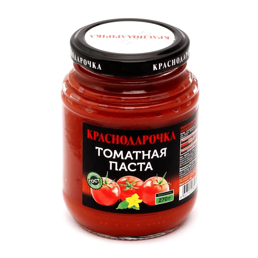 Томатная паста Краснодарочка 25% ст/б 270г