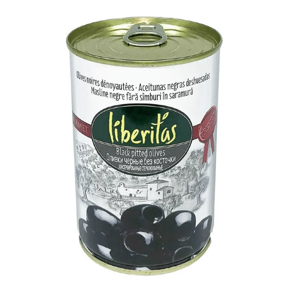 Оливки Liberitas черные б/к ж/б 425мл
