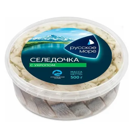 Сельдь Русское Море ф/к с укропом 500г