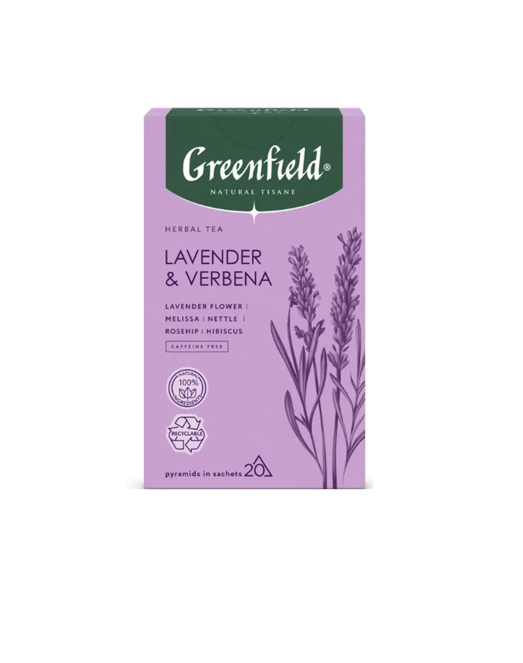 Чай Greenfield Natural Tisane Lavender & Verbena 20 пак