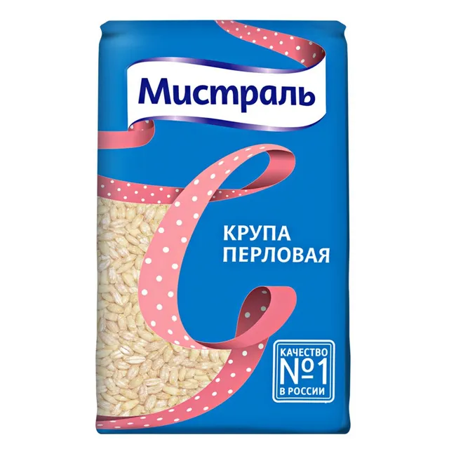 Крупа Мистраль перловая 900г